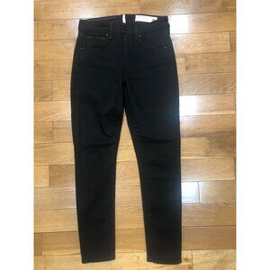 Rag & Bone New York Cate Mid Rise Ankle Skinny Black Jeans - Size 26